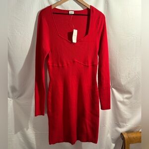 nwt abercrombie & fitch ribbed sweater dress